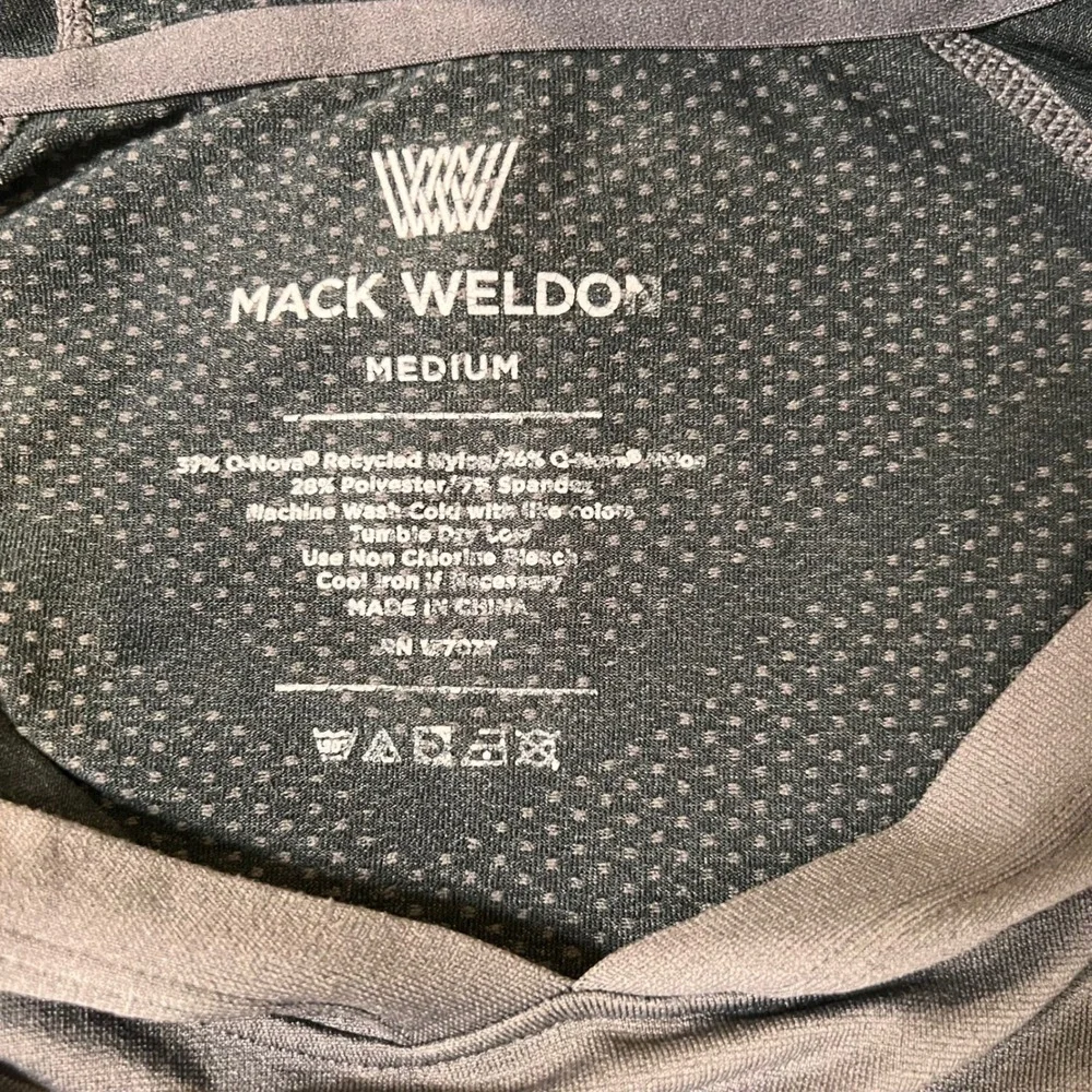 Mack Weldon Stealth Hoodie Pullover Athletic Top Mens Medium Gray Activewear